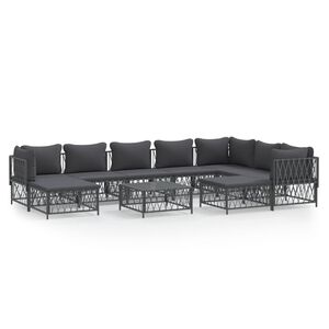 vidaXL Garden Lounge Set Anthracite