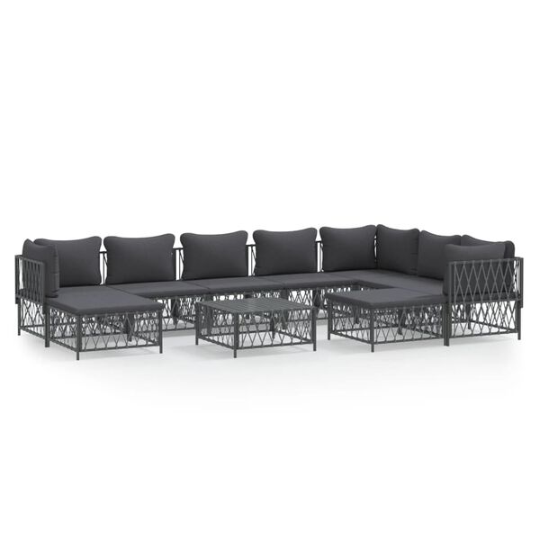 vidaXL Garden Lounge Set Anthracite