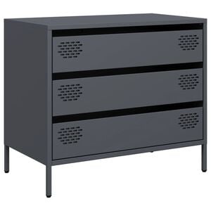vidaXL Sideboard Anthracite Cold-rolled Steel Medium Sideboard