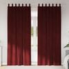 vidaXL Blackout Curtains 2 pcs Wine Red 55.12 x 102.36 in Velvet