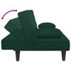 vidaXL Sofa Set Dark Green Velvet, Foam, Wood, Plastic 2 Piece