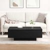 vidaXL Coffee Table Black Oak 35.43 x 23.62 x 12.20 in Engineered Wood