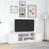 vidaXL TV Cabinet White Engineered wood Large TV Cabinet Rectangular