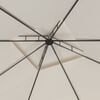 vidaXL Gazebo Cream Steel 9.8x9.8 feet Durable Gazebo Square