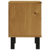 vidaXL Bedside Cabinet Oak Solid pine wood, engineered wood, plastic