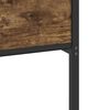 vidaXL Bed Frame Smoked Oak Engineered Wood and Steel Small Single