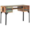 vidaXL Desk Mixed color Solid reclaimed wood, Iron Medium Desk