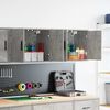 vidaXL Garage Wall Cabinets 2 pcs Concrete Grey Engineered Wood