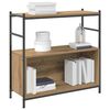 vidaXL Bookshelf artisan oak 80 x 30 x 78.5 cm Engineered wood