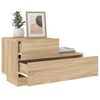 vidaXL Bedside Cabinet Sonoma oak Engineered wood Bedside Cabinet