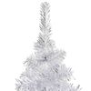 vidaXL Artificial Pre-lit Christmas Tree with Ball Set Silver 47.2" PET