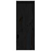vidaXL Wall Cabinet Set of 2 Black Solid pine wood Medium Wall Cabinet
