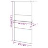 vidaXL Walk-in Shower Wall with Shelf Black 39.4"x76.8" ESG Glass&Aluminum