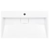 vidaXL Wash Basin 31.5"x18.1"x4.3" Mineral Cast/Marble Cast White