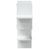 vidaXL Wall Shelf White Engineered Wood Medium Wall Shelf Rectangular