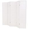 vidaXL Folding 5-Panel Room Divider Japanese Style 78.7"x66.9" White