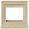 vidaXL Fireplace Surround Sonoma Oak 35.4x11.8x35.4" Engineered Wood