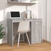 vidaXL Desk Gray Sonoma Engineered wood Medium Computer Desk