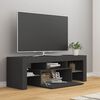 vidaXL TV Stand with LED Lights Gray 47.2"x13.8"x15.7"
