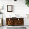 vidaXL Bathroom Furniture Set Smoked Oak
