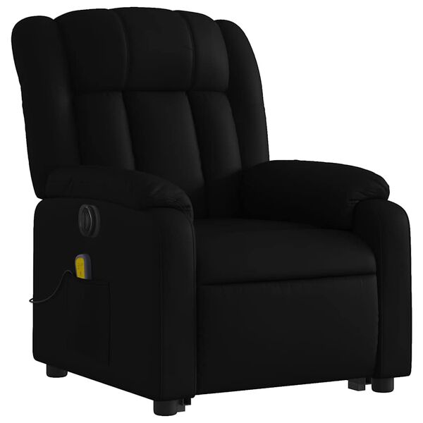vidaXL Electric Stand Up Massage Recliner Chair Black