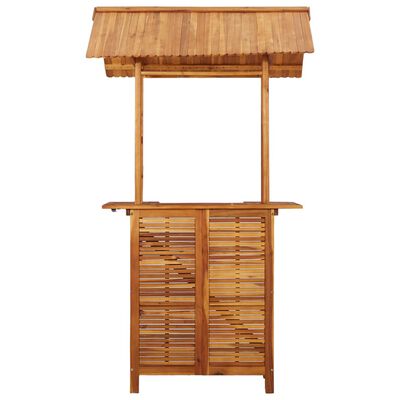 vidaXL Patio Bar Table with Rooftop 48"x41.7"x85.4" Solid Acacia Wood