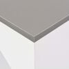vidaXL Bar Table White with grey top Engineered wood Compact Bar Table
