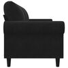 vidaXL 3-seater Sofa Black Velvet 3-seater 3-Seater Sofa Rectangular