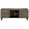 vidaXL Coffee Table Light Grey Solid Mango Wood, Engineered Wood, Metal
