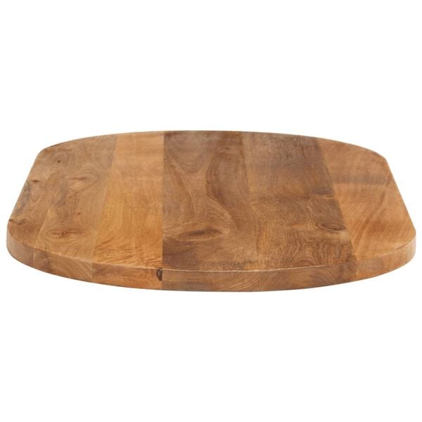 vidaXL Table Top Oak Solid mango wood Medium Table Top Oval Rustic