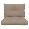 vidaXL Pallet Cushion Taupe 100% polyester Standard