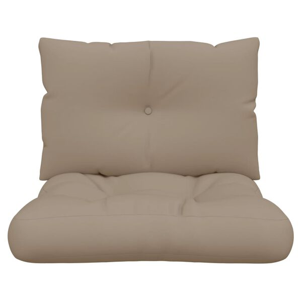 vidaXL Pallet Cushion Taupe 100% polyester Standard