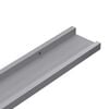 vidaXL Frame Ledge Shelf Set of 2 Gray Lacquered MDF 31.5 in long