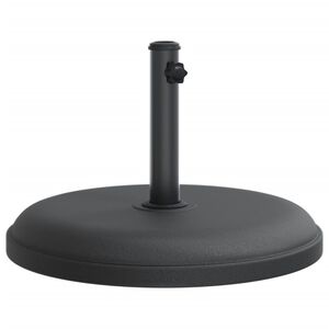 vidaXL Parasol Base Black Plastic and concrete base, iron tube Universal