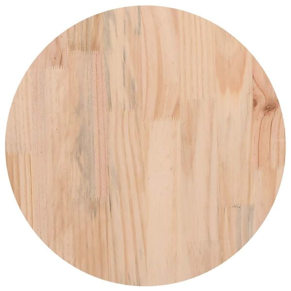 vidaXL Table Top White Solid Pine Wood 15.7 in diameter Table Top