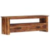 vidaXL TV Cabinet Natural Solid Acacia Wood, Engineered Wood 46.5 in