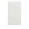 vidaXL Sideboard White Cold-rolled Steel 13.8x15.4x28.9 in Sideboard