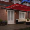 vidaXL Retractable Awning Manual Red 196.85" x 137.80" fabric