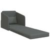 vidaXL Sofa Bed Dark Grey 25.59 x 31.50 x 32.68 in Velvet