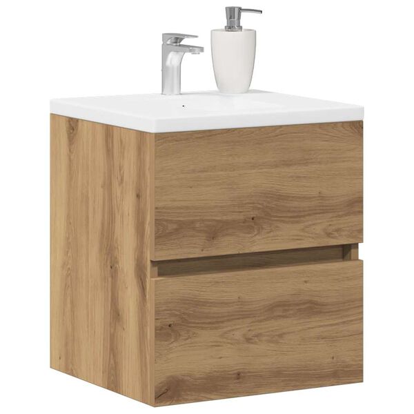 vidaXL Bathroom Sink Cabinet Artisan Oak 41x38,5x45 cm Engineered Wood