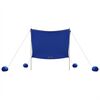 vidaXL Beach Canopy with Sand Anchors Blue 84.3x92.9"