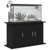vidaXL Aquarium Stand Black Oak 39.8x16.1x22.8" Engineered Wood