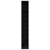 vidaXL Wardrobe Black oak 11.81 x 19.69 x 78.74 in Engineered Wood