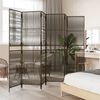 vidaXL Room Divider 6 Panels Brown Poly Rattan