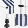 vidaXL Retractable Awning Blue and White Stripes