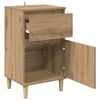vidaXL Bedside Cabinet Artisan Oak 15.75 x 13.78 x 27.56 in