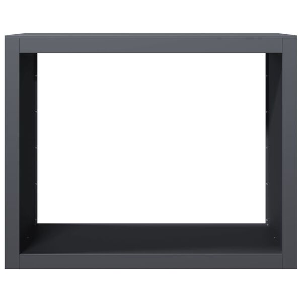 vidaXL Firewood Rack Anthracite 39.4"x15.7"x31.5" Steel