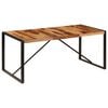 vidaXL Dining Table Brown and black
