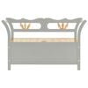 vidaXL Bench Grey Solid fir wood, engineered wood Medium Bench