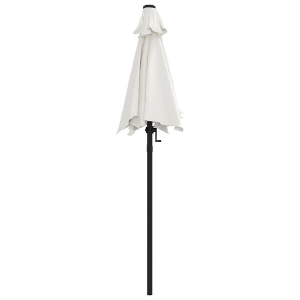 vidaXL Garden Umbrella Sand white and dark gray